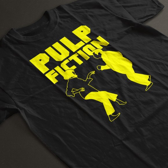 Actual Fact Pulp Fiction Danza Ricamato Travolta Tarantino T-Shirt - Foto 11